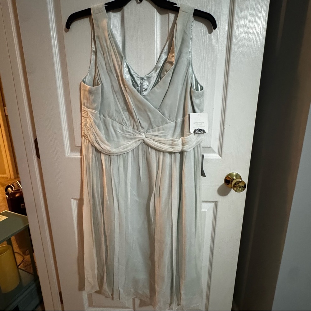 Two dresses new mint green dress by Donna Morgan black dress by sharagano 16W
